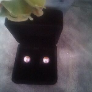 Genuine Pearl Earrings  Approximately 10-11mm Pearls New